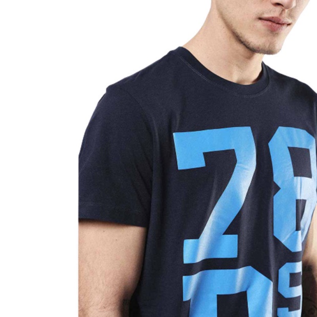 T Diego Nd Men's T Shirt Short Sleeve Crew Neck Casual Summer Cotton Tees Diesel UK Black/White