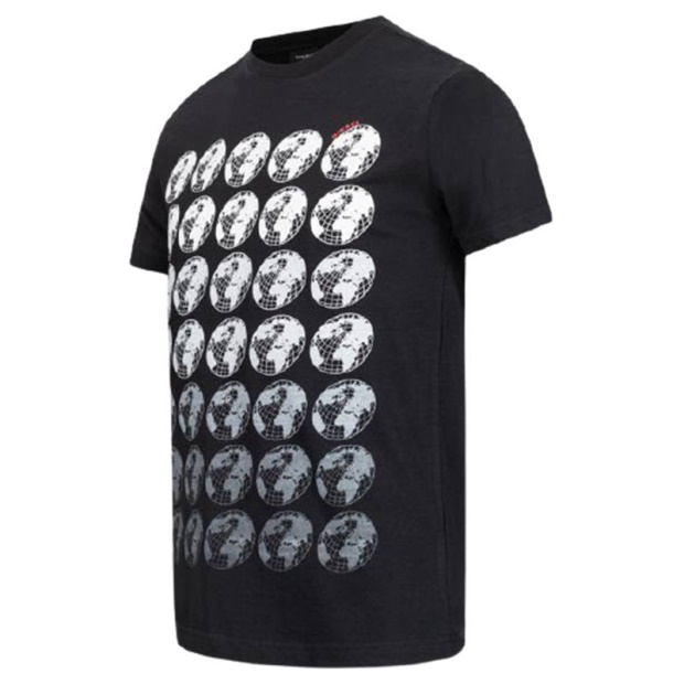 Black/White T Joe Sc Men's T Shirt Crew Neck Regular Slim Fit Casual Summer Cotton Tee Diesel UK