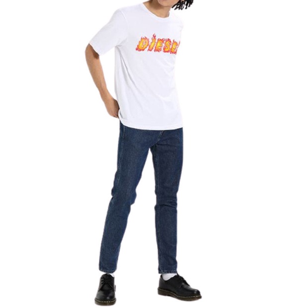 Diesel UK T Just Sh Men's T Shirt Crew Neck Graphic Printed Casual Summer Cotton Tee Red/Black/Blue