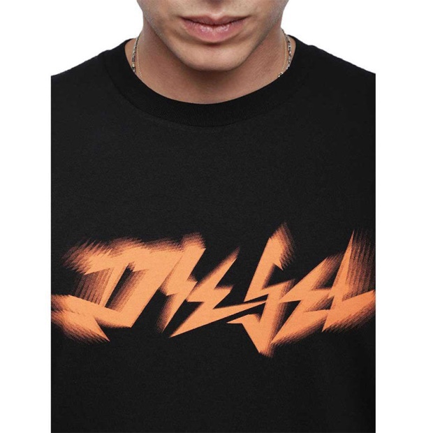 T Just Xk Men's T Shirt Short Sleeve Crew Neck Casual Summer Cotton Tees Diesel UK Blue/Mint Green/Dark Grey