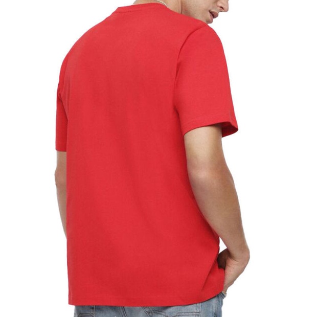 T Just Xk Men's T Shirt Short Sleeve Crew Neck Casual Summer Cotton Tees Diesel UK Blue/Mint Green/Dark Grey