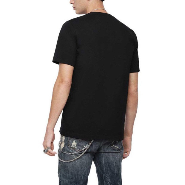 T Just Xk Men's T Shirt Short Sleeve Crew Neck Casual Summer Cotton Tees Diesel UK Blue/Mint Green/Dark Grey