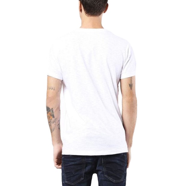 Diesel UK T Diego Hm Men's T Shirt Short Sleeve Crew Neck Casual Summer Cotton Tees Black/White/Blue