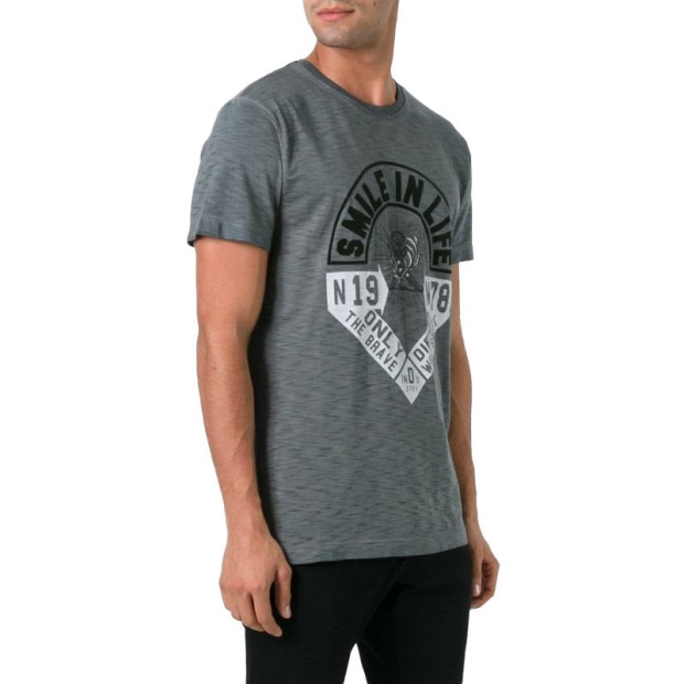 Diesel UK T Diego Hm Men's T Shirt Short Sleeve Crew Neck Casual Summer Cotton Tees Black/White/Blue