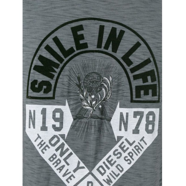 Diesel UK T Diego Hm Men's T Shirt Short Sleeve Crew Neck Casual Summer Cotton Tees Black/White/Blue