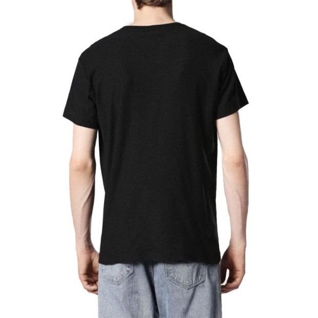 T Diego Qd Men's T Shirt Short Sleeve Crew Neck Casual Summer Cotton Tees Diesel UK Black/White/Navy