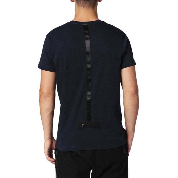 Black/Pink Diesel UK T Patrol Men's T Shirt Short Sleeve Crew Neck Casual Summer Cotton Tees