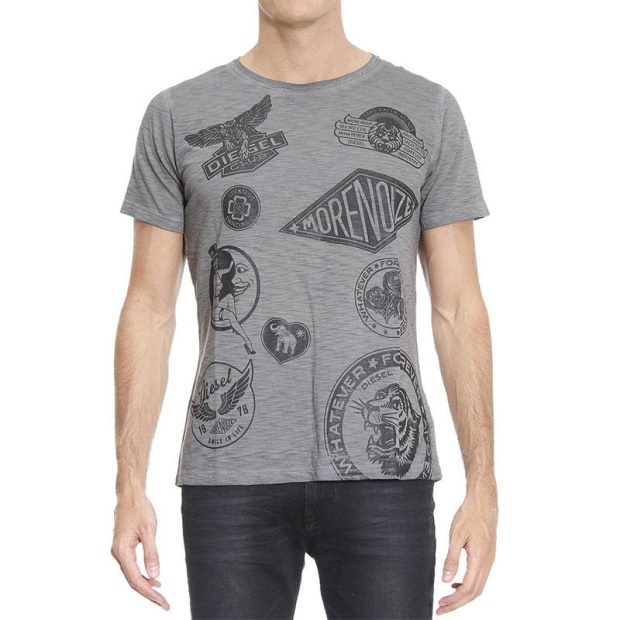 Diesel UK T Joe Dc Gf Men's T Shirt Short Sleeve Crew Neck Casual Cotton Summer Tee