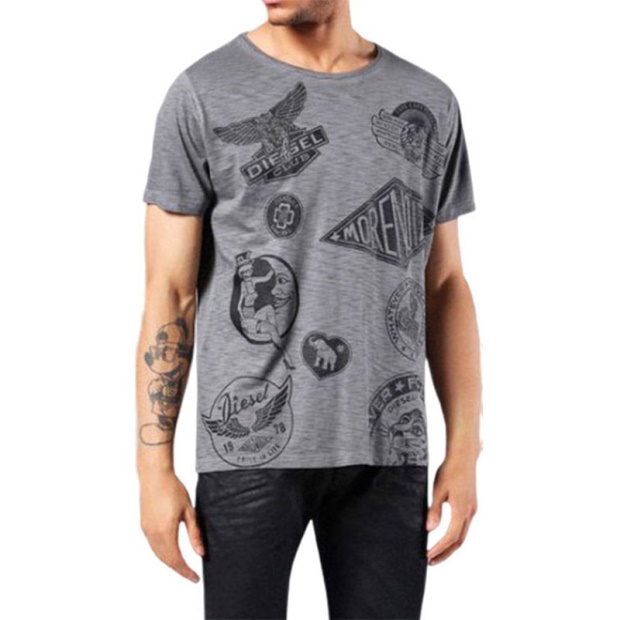 Diesel UK T Joe Dc Gf Men's T Shirt Short Sleeve Crew Neck Casual Cotton Summer Tee