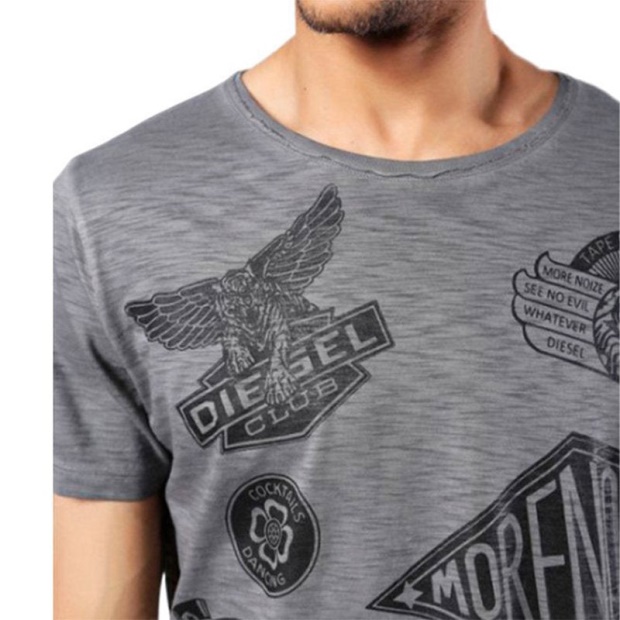 Diesel UK T Joe Dc Gf Men's T Shirt Short Sleeve Crew Neck Casual Cotton Summer Tee