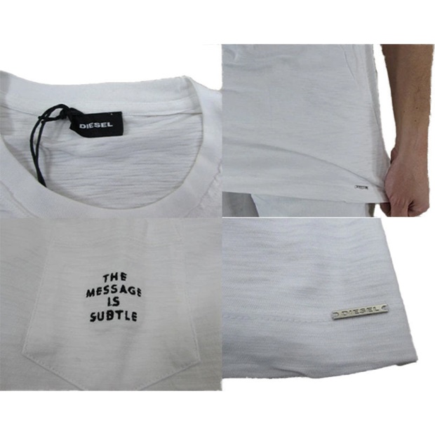 T Joe Hq Men's T Shirt Short Sleeve Crew Neck Casual Summer Cotton Tees Diesel UK