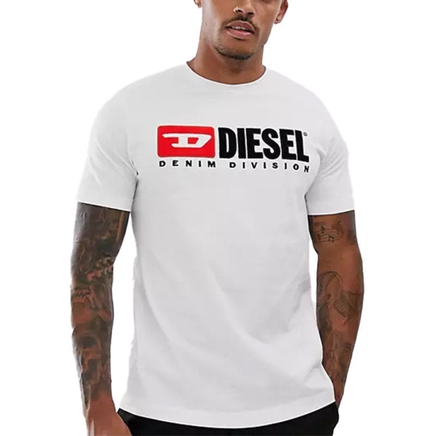 Diesel UK T Just Division Men's T Shirt Short Sleeve Crew Neck Casual Cotton Tee