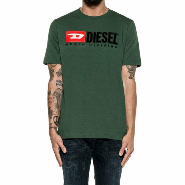 Diesel UK T Just Division Men's T Shirt Short Sleeve Crew Neck Casual Cotton Tee