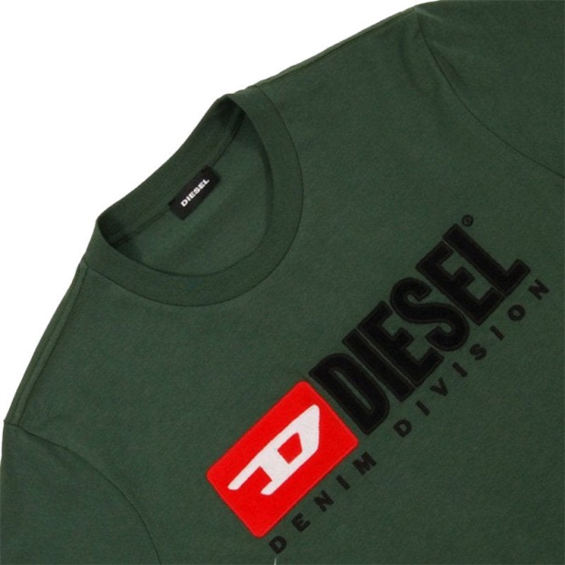 Diesel UK T Just Division Men's T Shirt Short Sleeve Crew Neck Casual Cotton Tee
