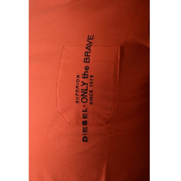 T Just Pocket Men's T-Shirt Short Sleeve Crew Neck Casual Loose Fit Diesel UK