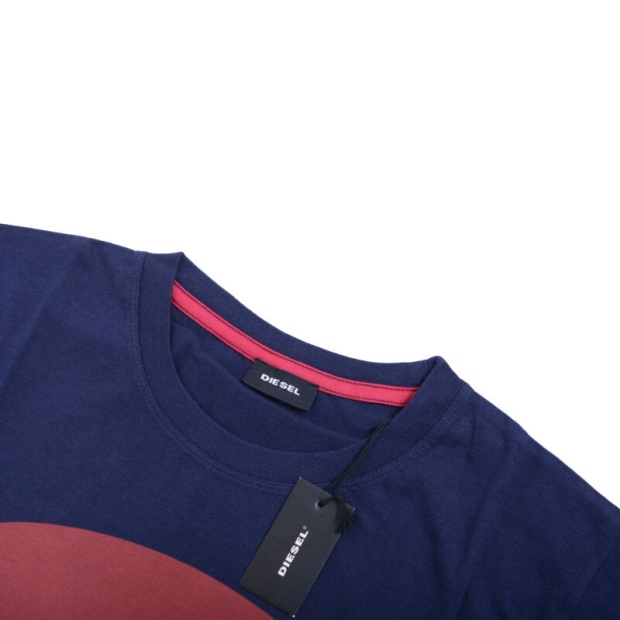 T Diego Rb Men's T Shirt Short Sleeve Crew Neck Casual Summer Cotton Tees Diesel UK