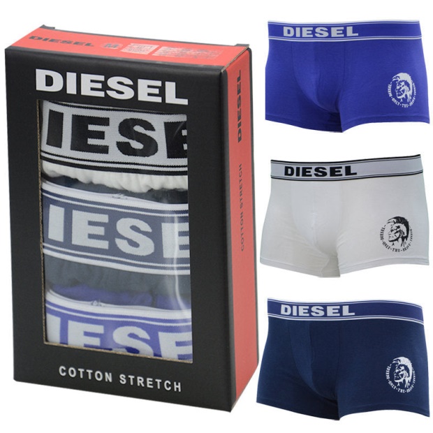 Men's Boxer Trunks Stretch 3 Pack Boxer Shorts High Quality Underwear Gift Diesel UK