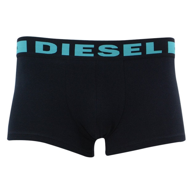 Diesel UK Men's Boxer Trunks Shorts 3 Pack Regular Soft Cotton Black Underwear Gift