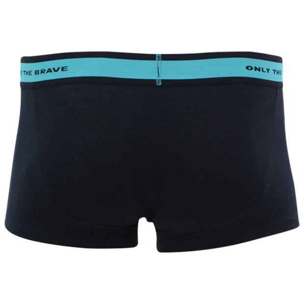 Diesel UK Men's Boxer Trunks Shorts 3 Pack Regular Soft Cotton Black Underwear Gift