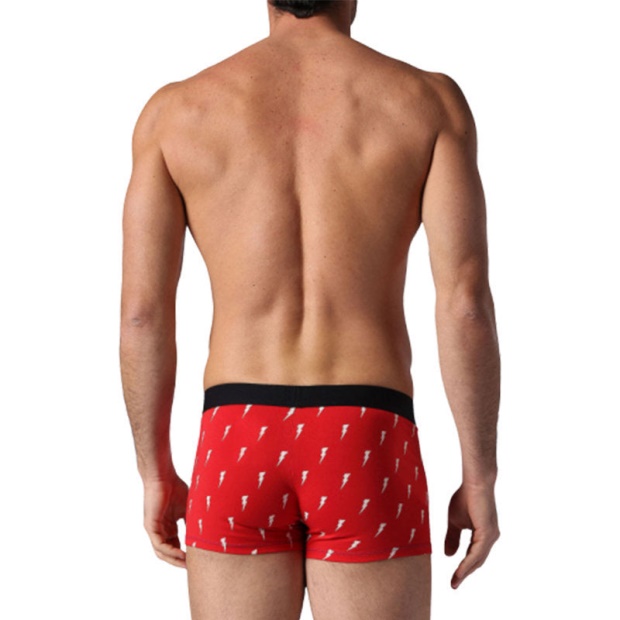 Diesel UK Umbx Shawn Seasonal Men's Boxer Trunk Shorts Single Pack Underwear Red