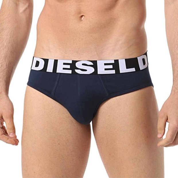 Umber Ander Men's Bikini Briefs Swim Boxer Trunks Cotton 3X Pack Underwear Diesel UK