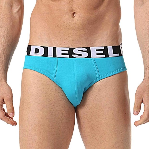 Umber Ander Men's Bikini Briefs Swim Boxer Trunks Cotton 3X Pack Underwear Diesel UK