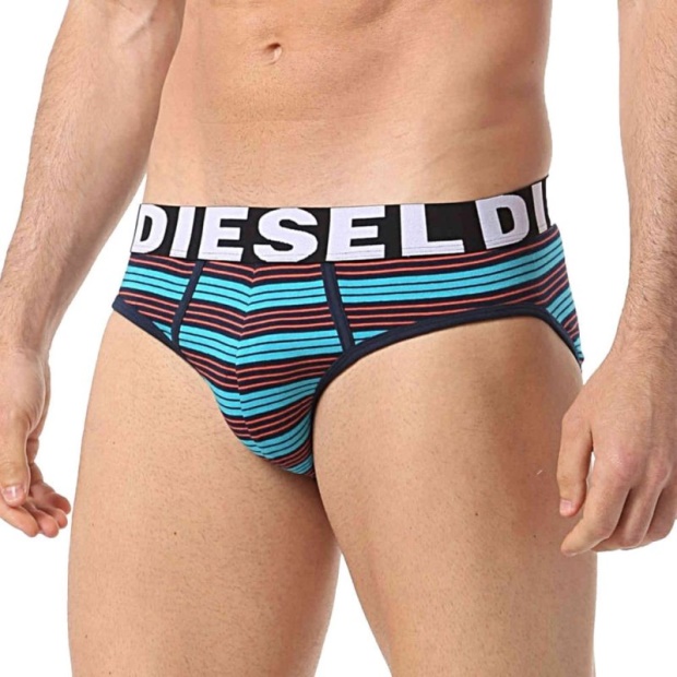 Umber Ander Men's Bikini Briefs Swim Boxer Trunks Cotton 3X Pack Underwear Diesel UK