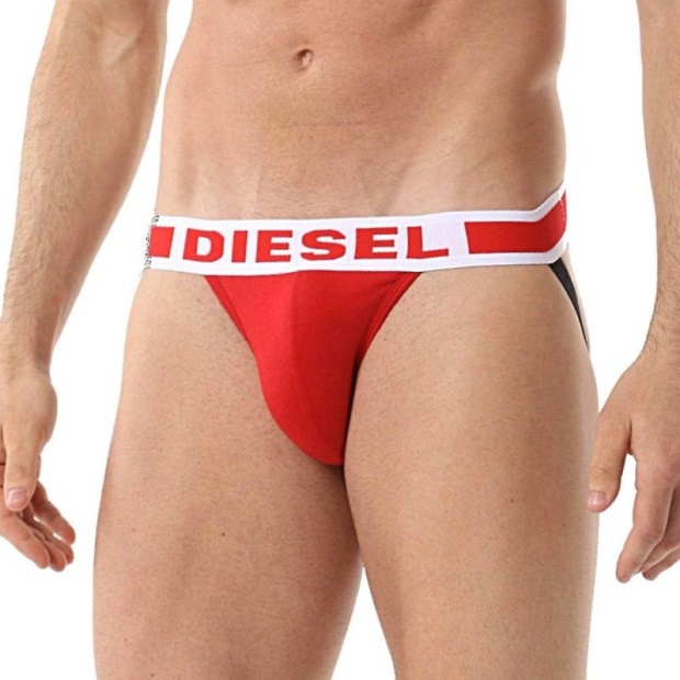 Blue/Navy/Red Fresh & Bright Umbr-Jocky Men's Jockstrap Xs - Xxl Modal Comfy Fit Thong Diesel UK