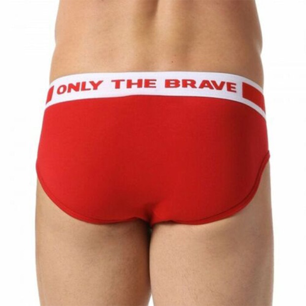 Dark Blue/Orange/Red/Black Diesel UK Fresh And Bright Men's Comfy Briefs Cotton Modal 1X Pack Underwear Trunks