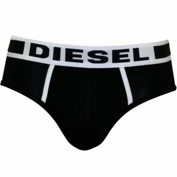 Dark Blue/Orange/Red/Black Diesel UK Fresh And Bright Men's Comfy Briefs Cotton Modal 1X Pack Underwear Trunks