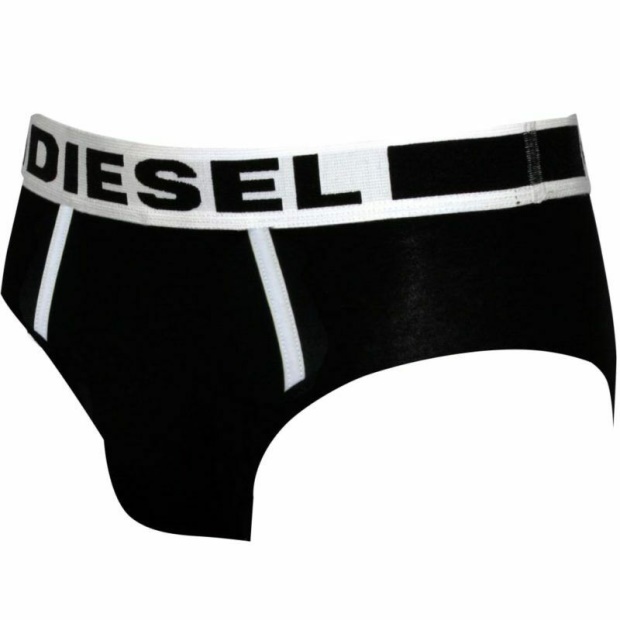 Dark Blue/Orange/Red/Black Diesel UK Fresh And Bright Men's Comfy Briefs Cotton Modal 1X Pack Underwear Trunks