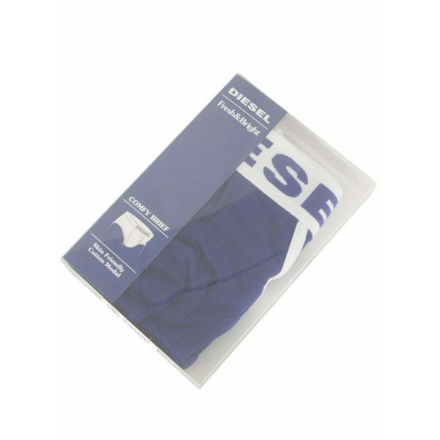 Dark Blue/Orange/Red/Black Diesel UK Fresh And Bright Men's Comfy Briefs Cotton Modal 1X Pack Underwear Trunks