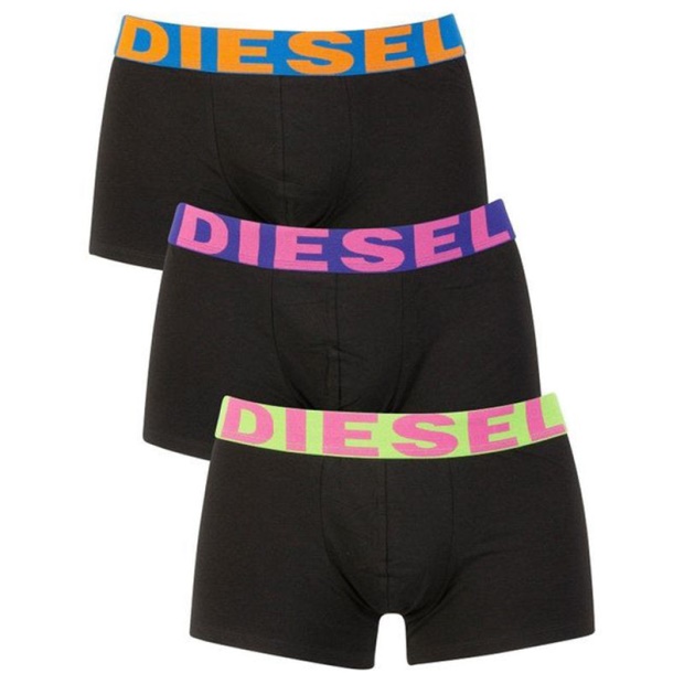 Diesel UK Men's Trunks Boxer Shorts Underwear Pack Of 3 High Quality Men's Trunk Multicolor Blue/Red/Black