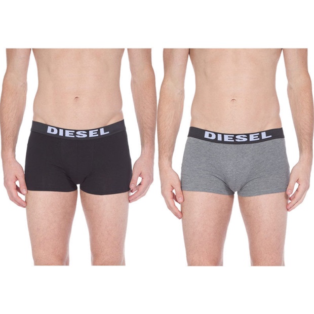 Umbx Rocco 02 Men's Short Boxer Trunk 2X Pack Stretch Cotton Underwear Diesel UK
