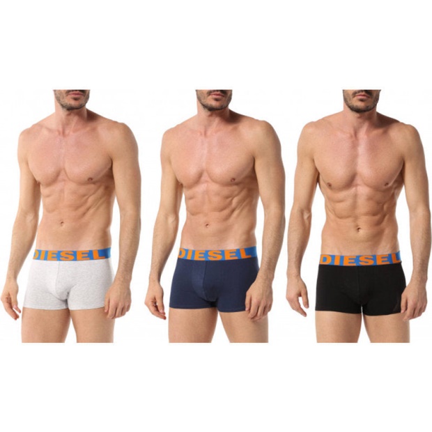 Umbx Shawn 0Gapg Men's Boxer Shorts 3 Pack Stretch Trunks Cotton Underwear Diesel UK