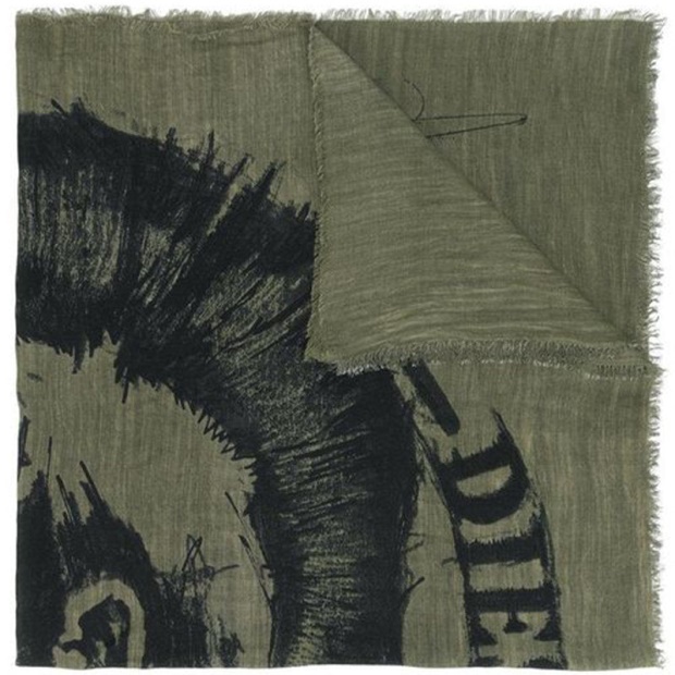 Swillot A Men's Scarf Winter Shawl Wrap Casual Gents Scarves Green Muffler Diesel UK