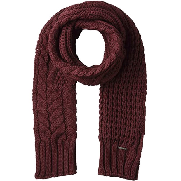 K Andro Men's Scarf Winter Shawl Wrap Casual Women's Scarves Muffler Diesel UK Black/Maroon