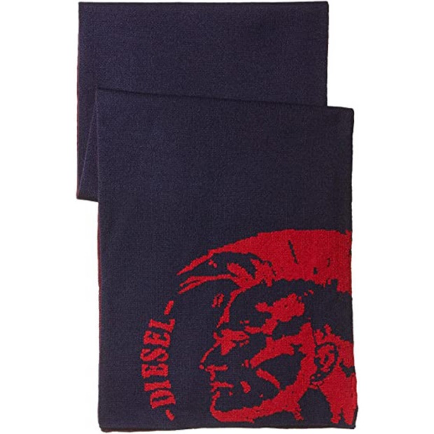 Diesel UK K-Duboo Men's Scarf Winter Shawl Wrap Casual Gents Scarves Muffler Navy