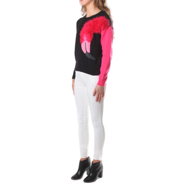 Diesel UK M Flamy A Flamingo 0Hanu Women's Sweatshirt Crew Neck Pullover Knit Jumper