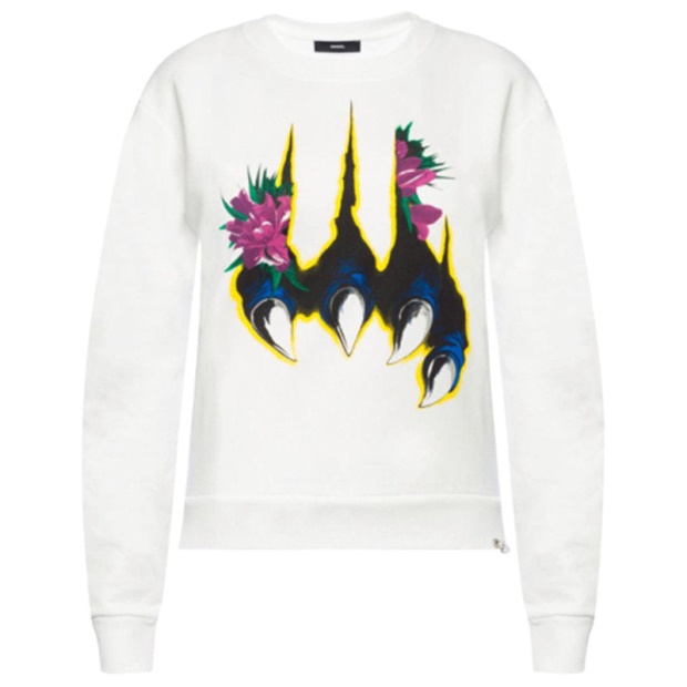 F Felpa 0Baps Women Sweatshirt Crew Neck Ladies Winter Pullover Jumper Diesel UK