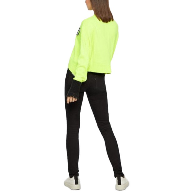 M Ticx Women's Sweatshirt Long Sleeve Ladies Pullover Wool Knitwear Green Diesel UK