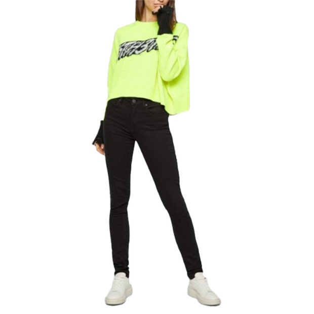 M Ticx Women's Sweatshirt Long Sleeve Ladies Pullover Wool Knitwear Green Diesel UK