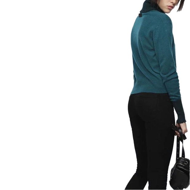 Diesel UK M Hacny Women's Sweatshirt Turtle Neck Cardigan Pullover Jumper