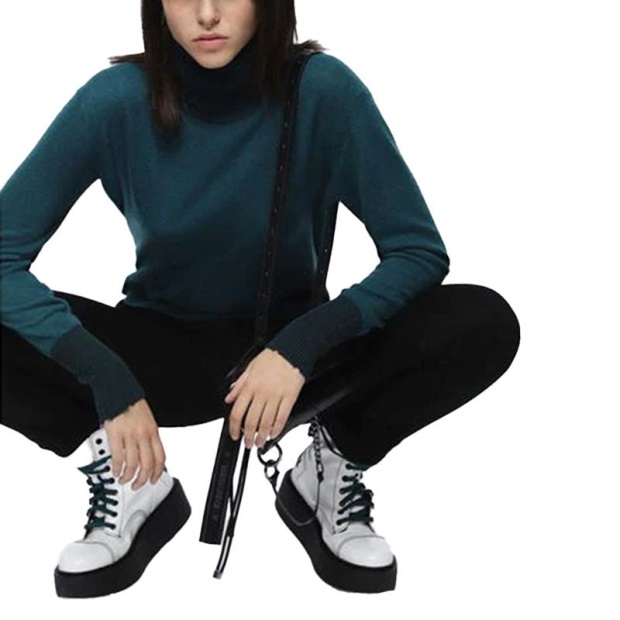 Diesel UK M Hacny Women's Sweatshirt Turtle Neck Cardigan Pullover Jumper