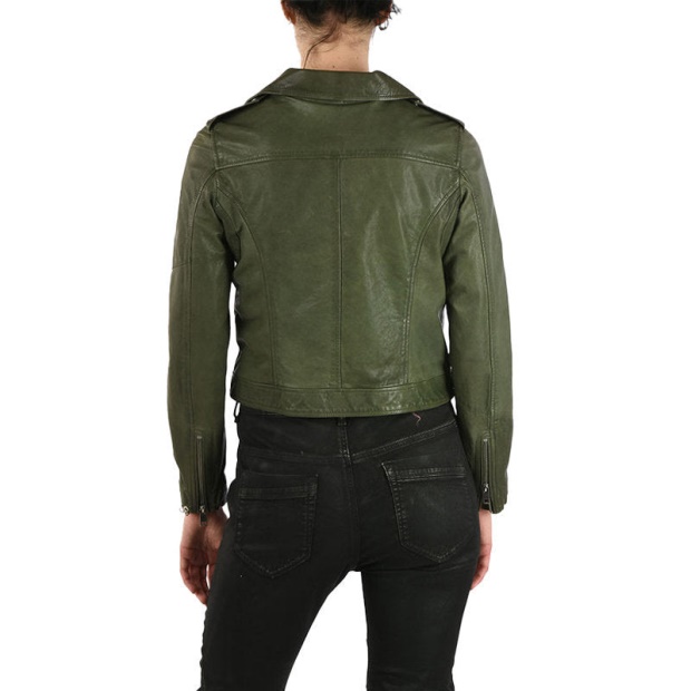 Diesel UK R Sery Women's Jackets Stylish Leather Racer Coats Casual Biker Jackets