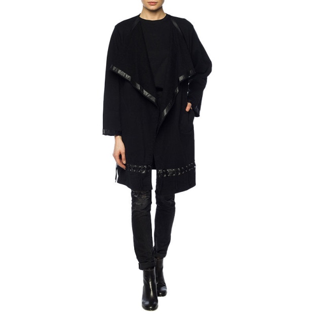 Diesel UK G Glam 900 Women's Trench Coat Virgin Wool Jacket Single Breasted Overcoat