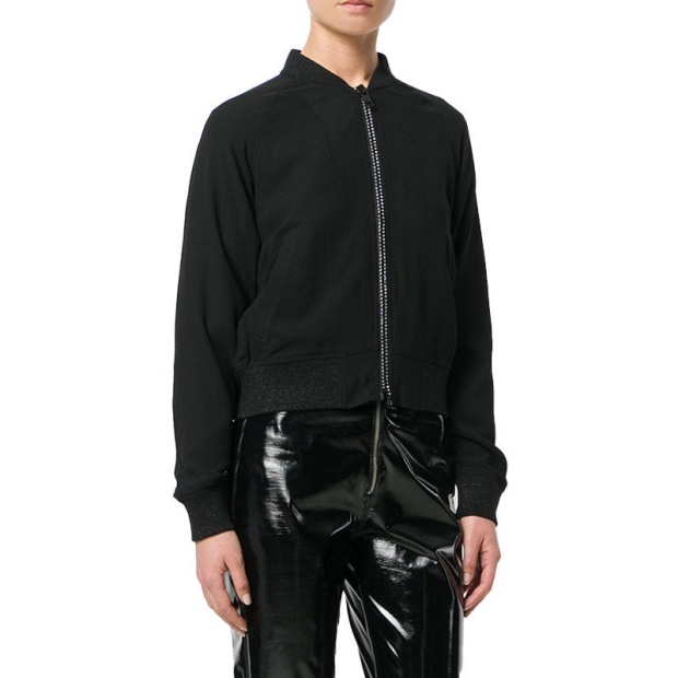 De Bruce L Women's Bomber Jacket Quilted Varsity Jacket Winter Black Coat Diesel UK