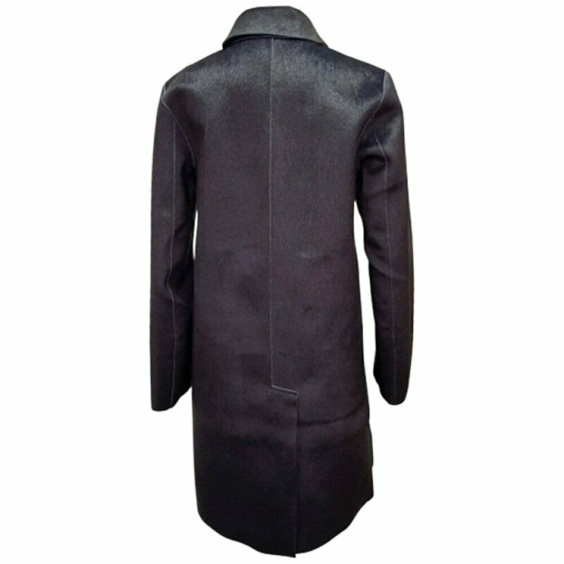 Diesel UK L Lilac Women's Jacket Double Breasted Coat Winter Reversible Overcoat