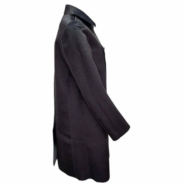 Diesel UK L Lilac Women's Jacket Double Breasted Coat Winter Reversible Overcoat