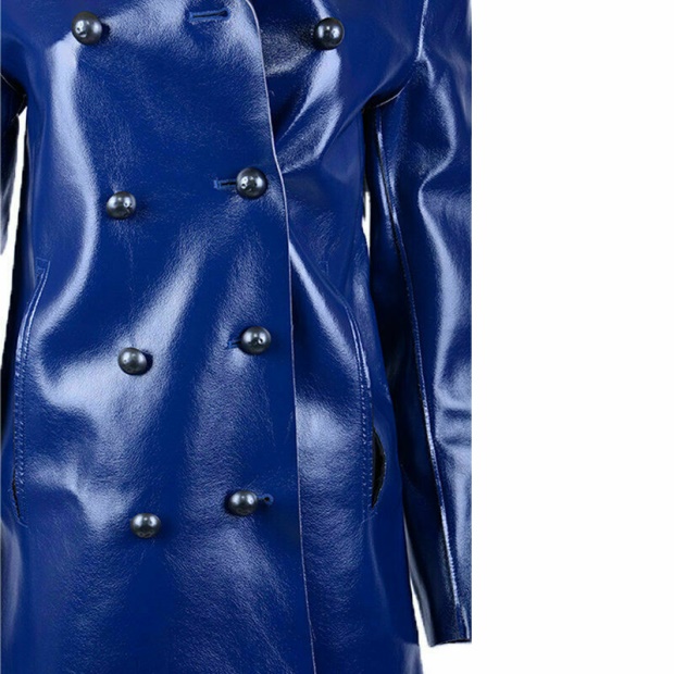 Diesel UK L Lilac Women's Jacket Double Breasted Coat Winter Reversible Overcoat